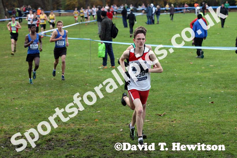 James Cripwell (Gateshead Harriers) under-17 men Liverpool Cross Challenge. David T. Hewitson/Sports for All Pics